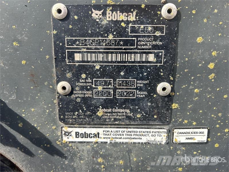 Bobcat E50 Mini Excavator Міні-екскаватори < 7т