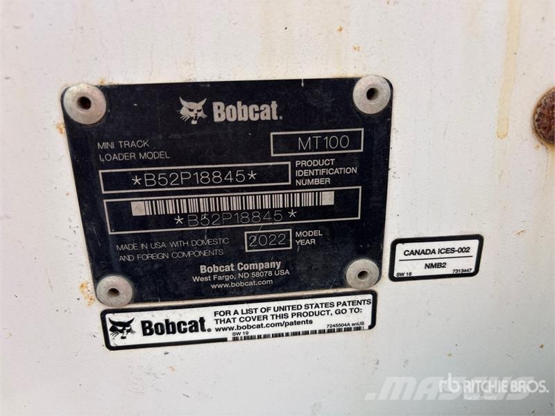 Bobcat MT100 Mini Compact Track Loader Kompaktlader