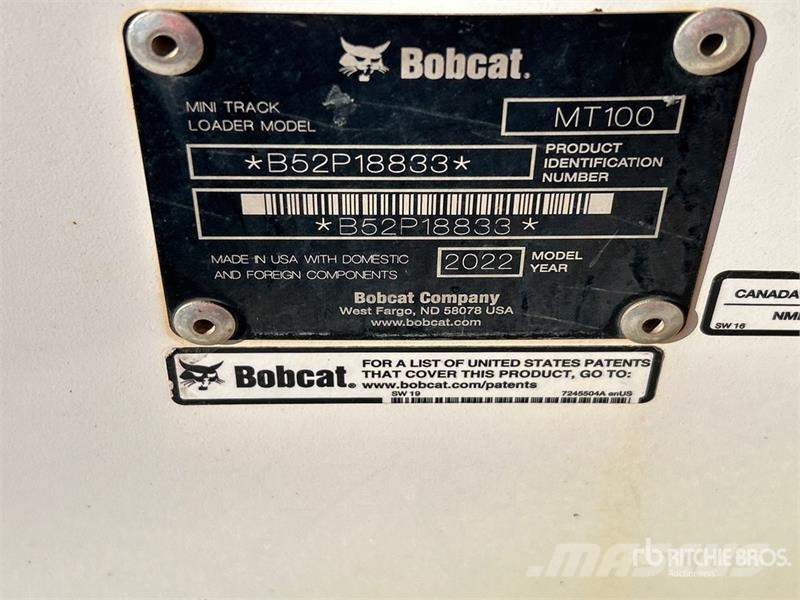Bobcat MT100 Mini Compact Track Loader Kompaktlader