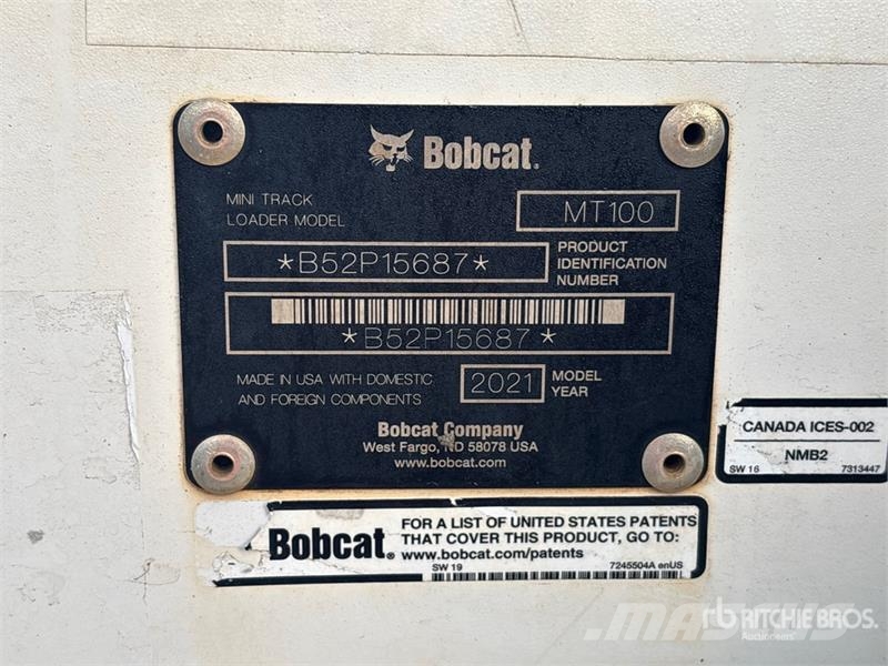 Bobcat MT100 Mini Compact Track Loader Kompaktlader