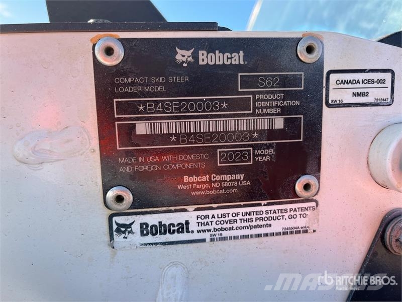 Bobcat S62 Skid Steer Loader Skid steer loaders