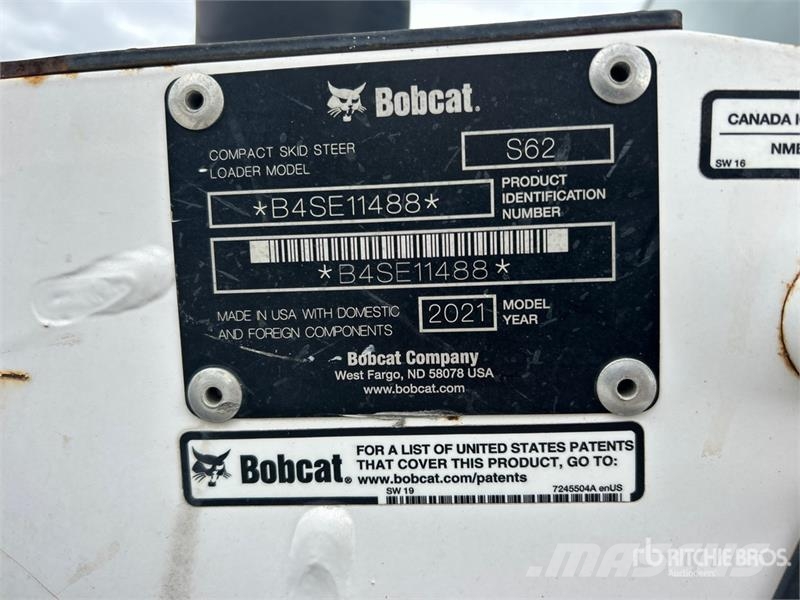 Bobcat S62 Two-Speed Skid Steer Loader Kompaktrakodók