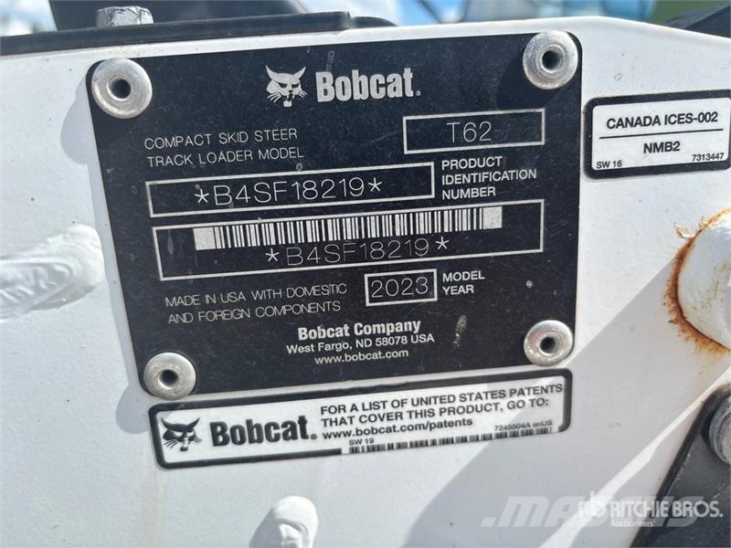 Bobcat T62 Compact Track Loader Lietoti riteņu kompaktiekrāvēji
