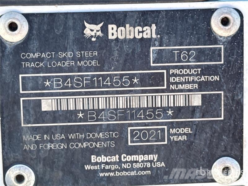 Bobcat T62 Compact Track Loader Mini Pale Gommate