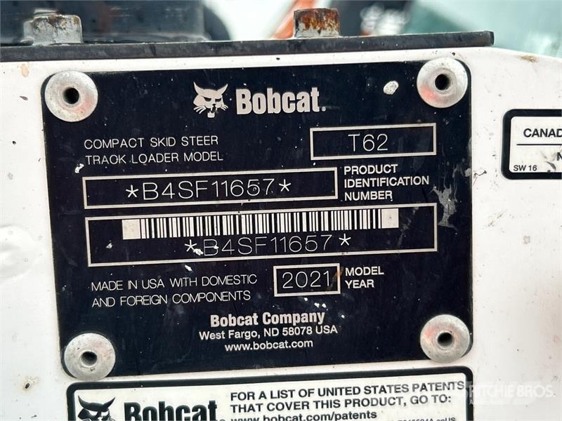 Bobcat T62 Two-Speed Compact Track Loader لوادر انزلاقية التوجيه