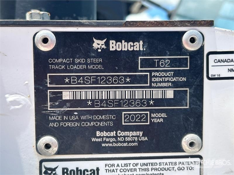 Bobcat T62 Two-Speed Compact Track Loader Smykem řízené nakladače
