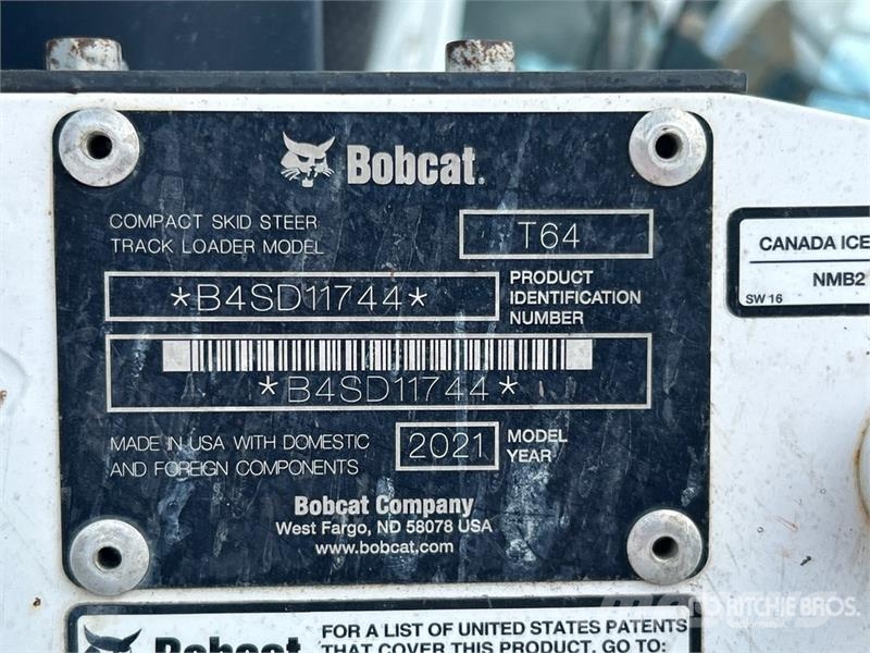 Bobcat T64 Compact Track Loader لوادر انزلاقية التوجيه