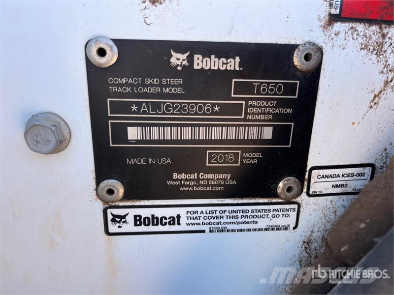 Bobcat T650 لوادر انزلاقية التوجيه