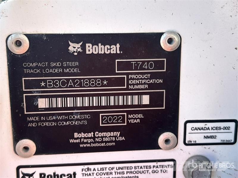 Bobcat T740 لوادر انزلاقية التوجيه