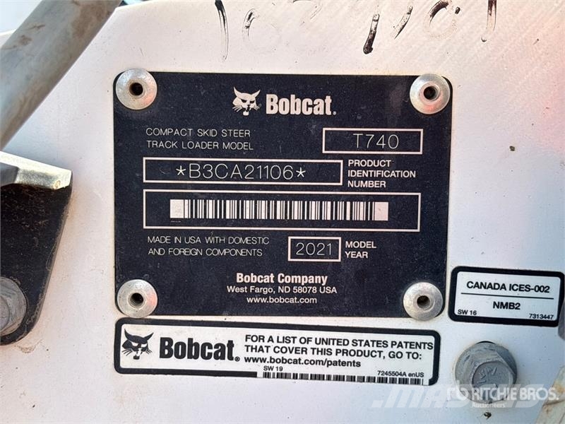 Bobcat T740 Skid steer mini nakladalci
