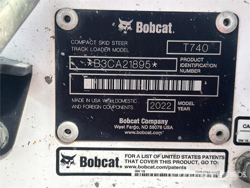 Bobcat T740 Skid steer mini nakladalci