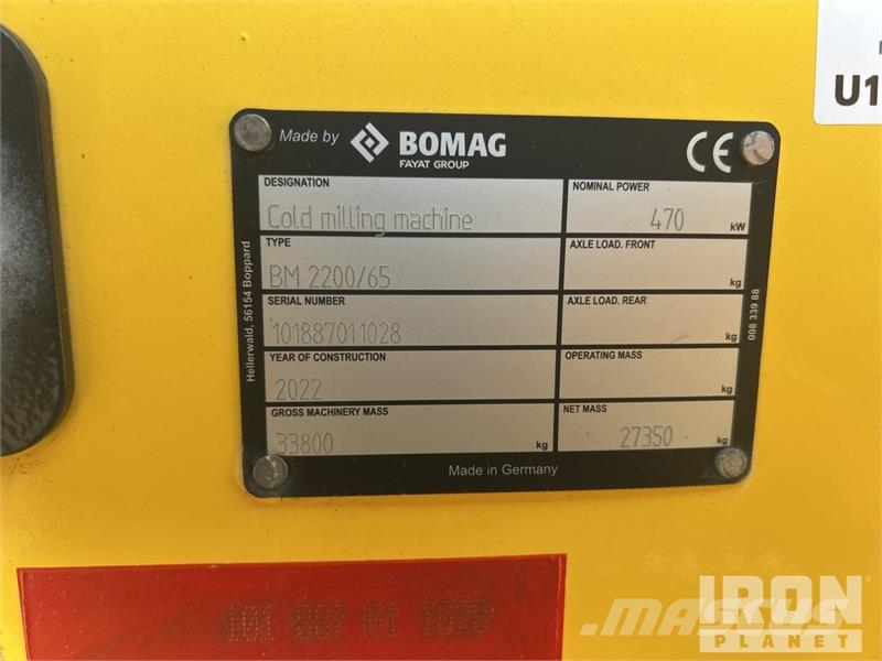 Bomag BM2200/65 Tracked Cold Planer ماكينات الكشط البارد للأسفلت