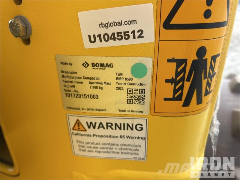 Bomag BMP 8500 Ущільнювачі грунту