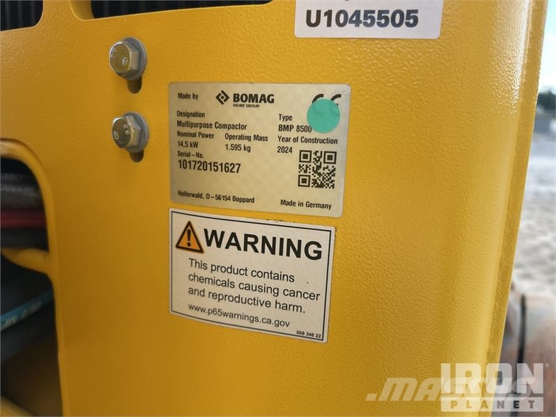 Bomag BMP 8500 Ущільнювачі грунту