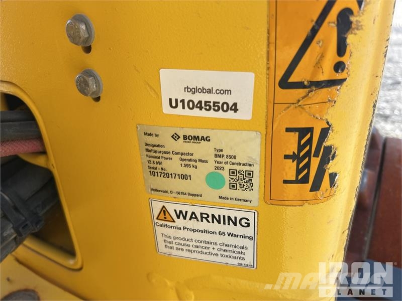 Bomag BMP 8500 Ущільнювачі грунту