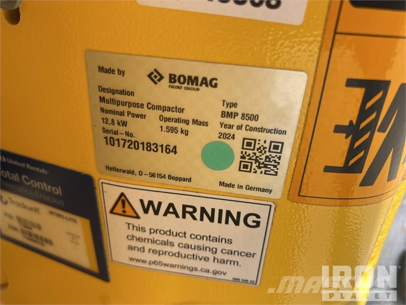 Bomag BMP 8500 Ущільнювачі грунту