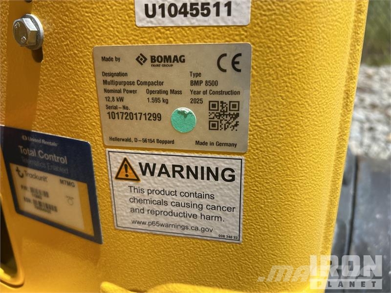 Bomag BMP 8500 Ущільнювачі грунту