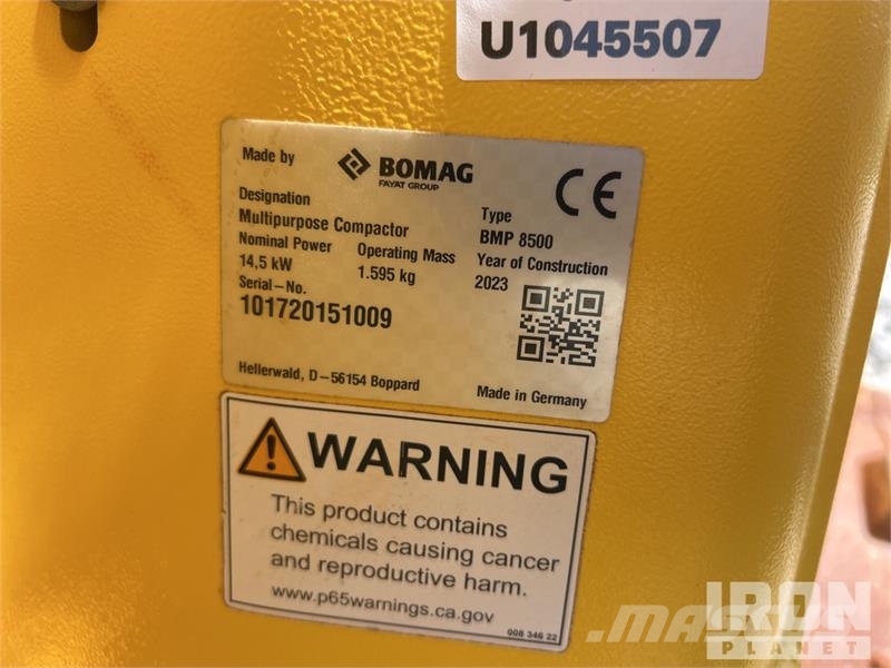 Bomag BMP 8500 Ущільнювачі грунту