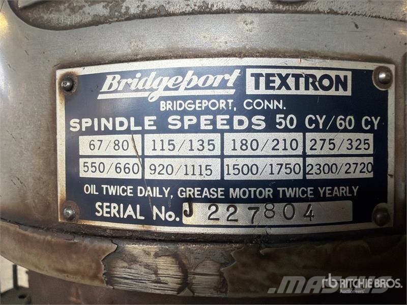 Bridgeport Drill - Fits F-362-01-981 Other components