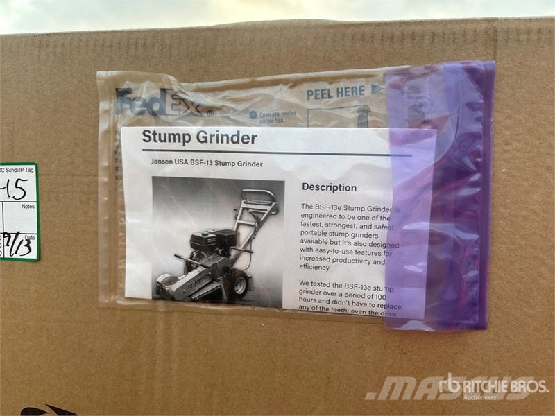 BSF13e Stump Grinder Σβολοκόπτες και περιστροφικά άροτρα
