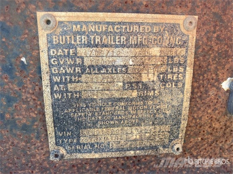 Butler 17 ft T/A Equipment Trailer Járműszállító pótkocsik