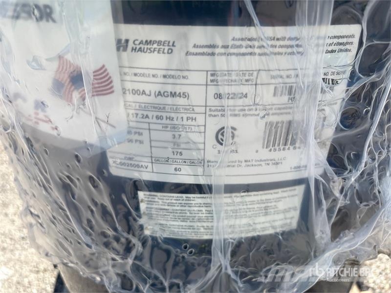 Campbell Hausfeld Skid-Mounted Electric 60 gal Air Compressor Kompressoren