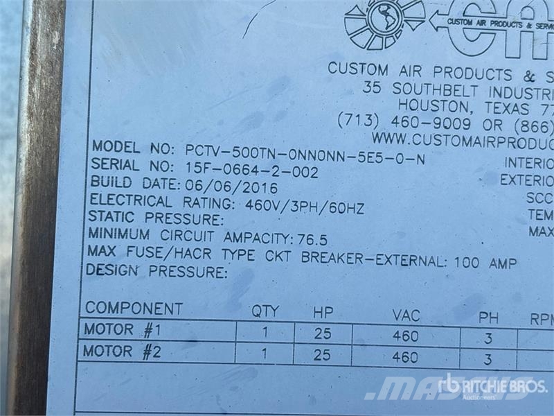  Caps PCTV-500TN-0NN0NN-5E5-0-N 500 ton Air Conditi Ogrevalna in odtajevalna oprema