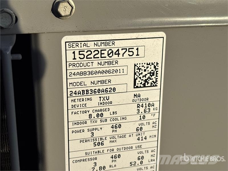 Carrier 24ABB360A062011 3 ton Air Conditioner (Unused) Оборудване за отопление и размразяване