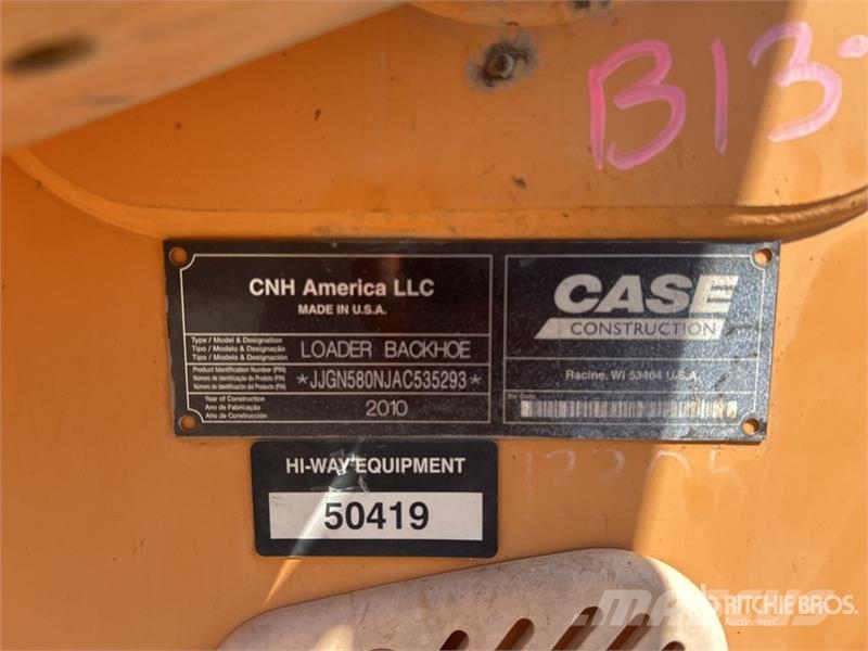 CASE 580N Backhoe