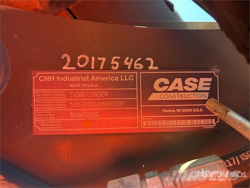 CASE TV380 Compact Track Loader Skid steer mini utovarivači