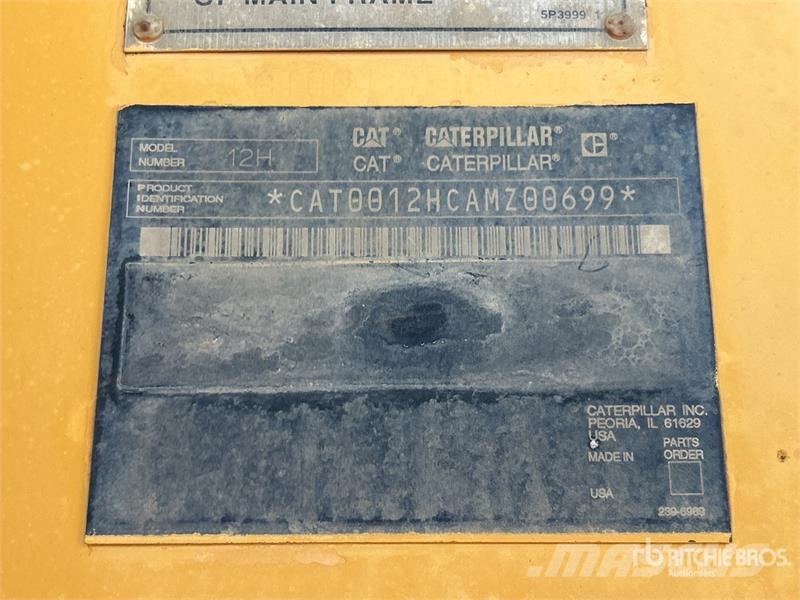 CAT 12H Motor Grader معدات تمهيد الطرق