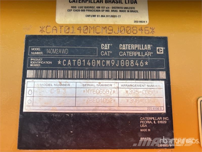 CAT 140M2AWD AWD Motor Grader Grederji