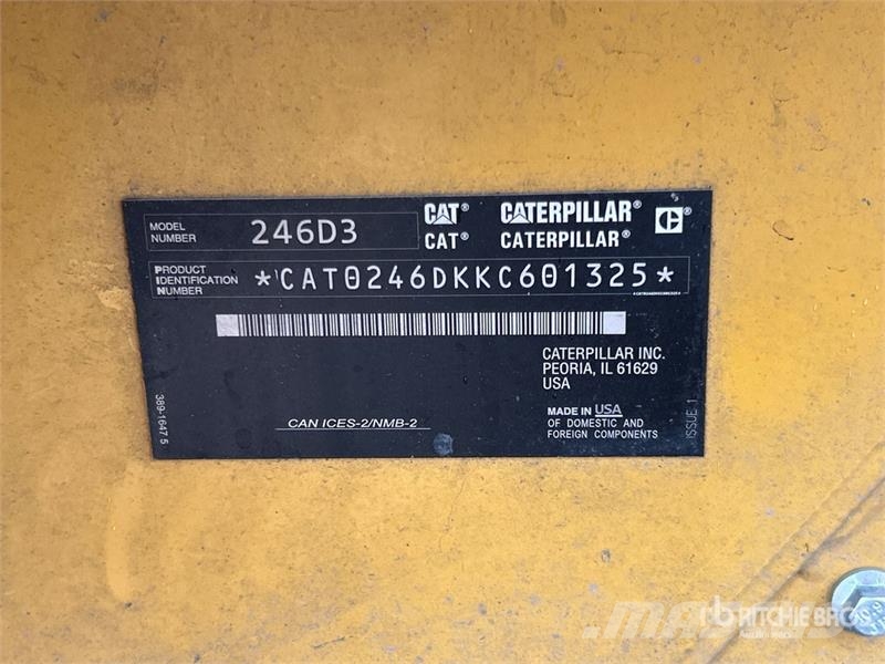 CAT 246D3 Two-Speed Skid Steer Loader Minicargadoras