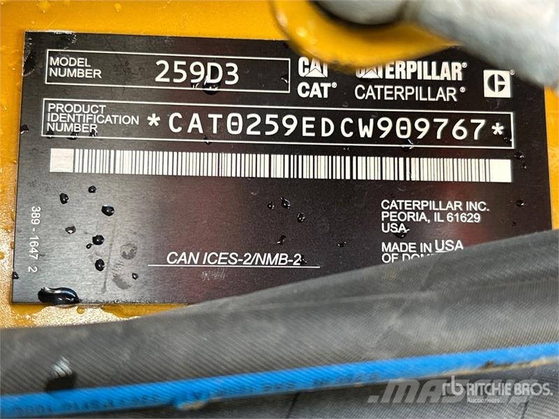 CAT 259 D3 Two-Speed High Flow XPS Compact Track Loade Kompaktlader