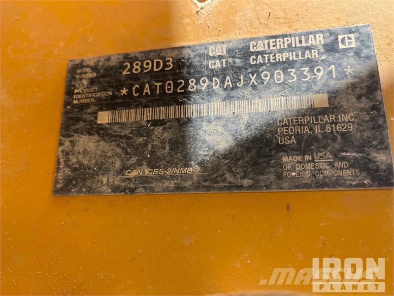 CAT 289D Chargeuse compacte