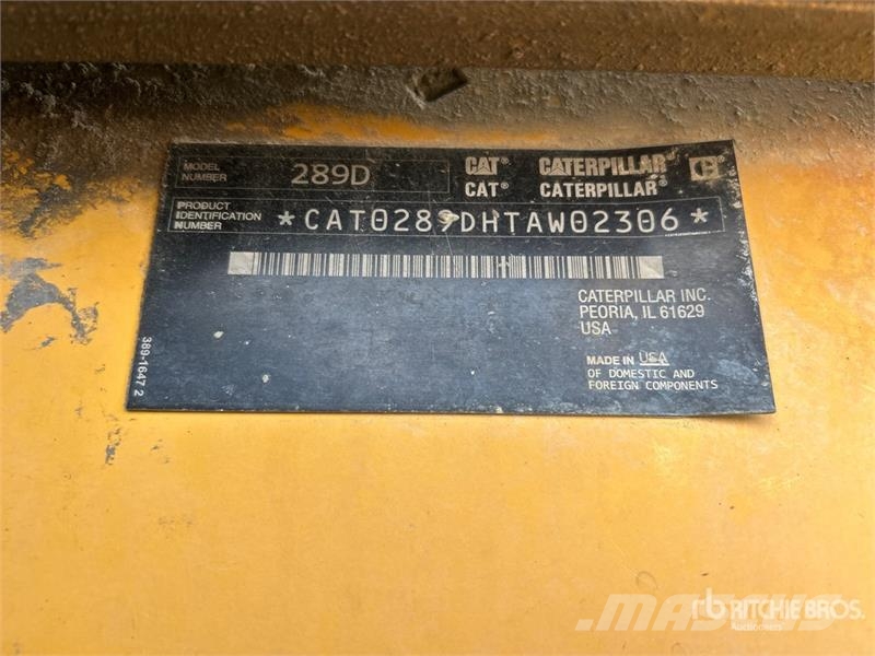 CAT 289D Smykem řízené nakladače