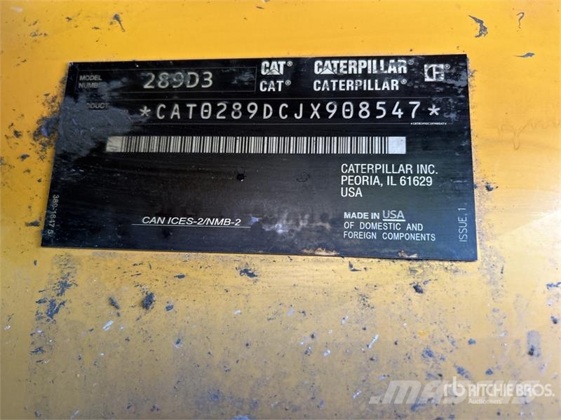 CAT 289D3 スキッドステアローダー