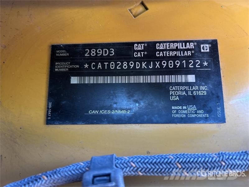 CAT 289D3 スキッドステアローダー