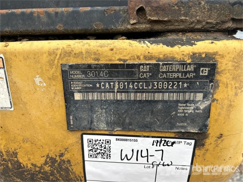 CAT 301.4C Quantity of 2 Mini Excavator (Inoperable) Mini bagri <7t