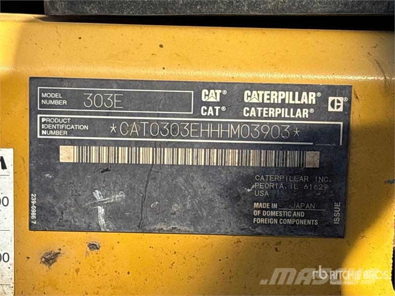 CAT 303E CR Minigrävare < 7t