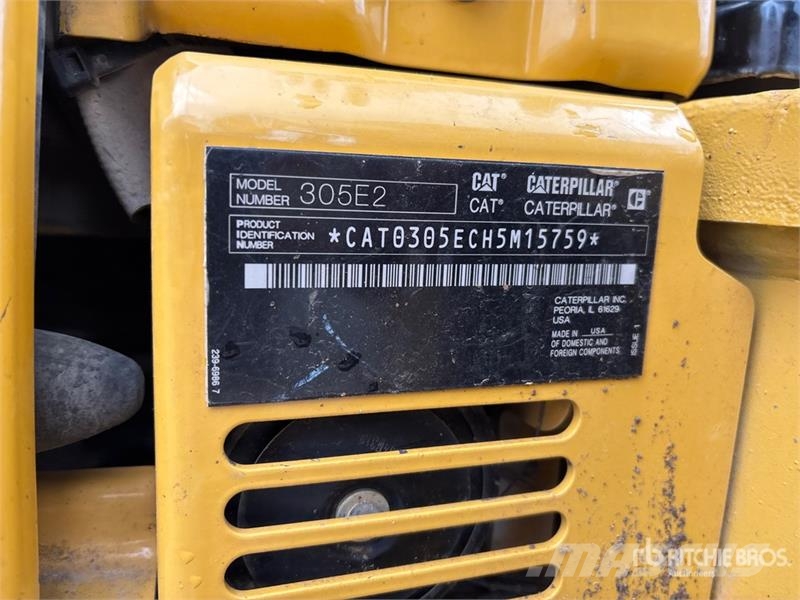CAT 305E2 CR Mini Excavator Mini bagri <7t