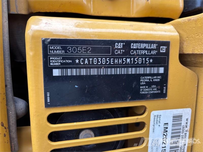 CAT 305E2 CR Mini Excavator حفارات صغيرة أقل من 7 طن (حفارات صغيرة)
