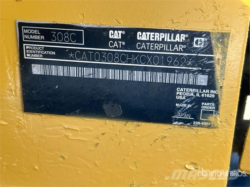 CAT 308C CR Tracked Excavator Gravemaskiner på larvebånd