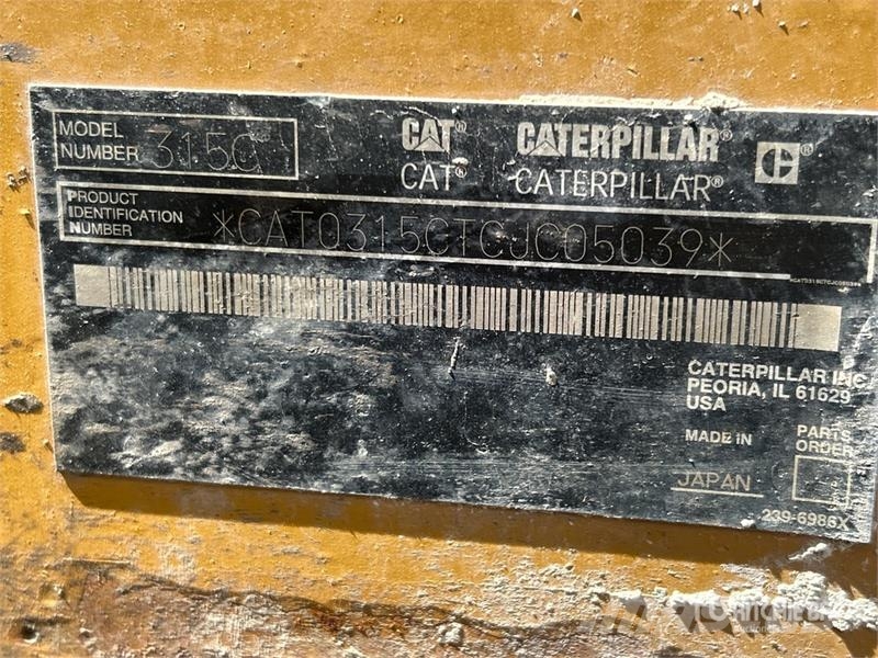 CAT 315C L Tracked Excavator Gravemaskiner på larvebånd