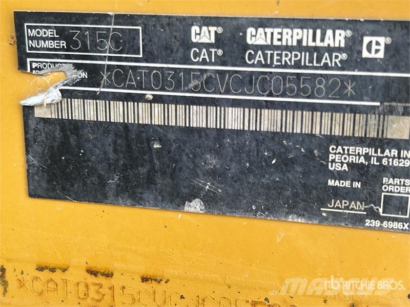 CAT 315C L Tracked Excavator Gravemaskiner på larvebånd