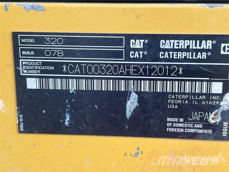 CAT 320 Gravemaskiner på larvebånd