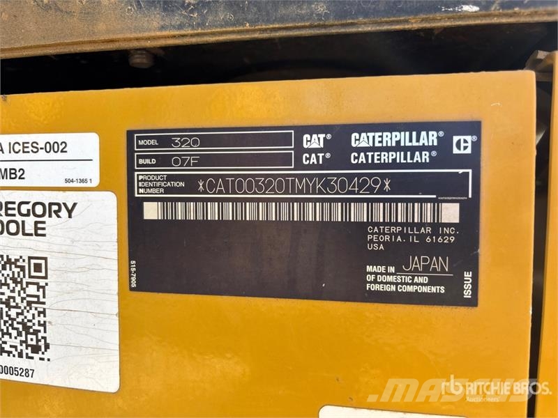 CAT 320 Tracked Excavator Bageri guseničari