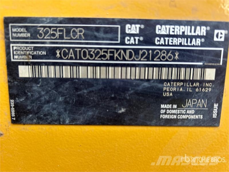 CAT 325F LCR Tracked Excavator Gravemaskiner på larvebånd
