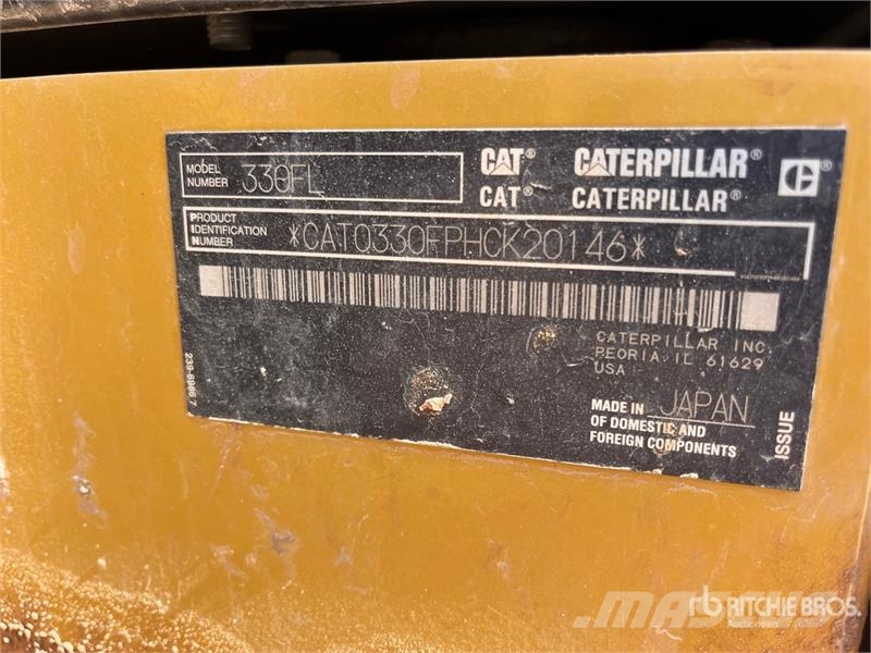 CAT 330F L Tracked Excavator Bagri goseničarji