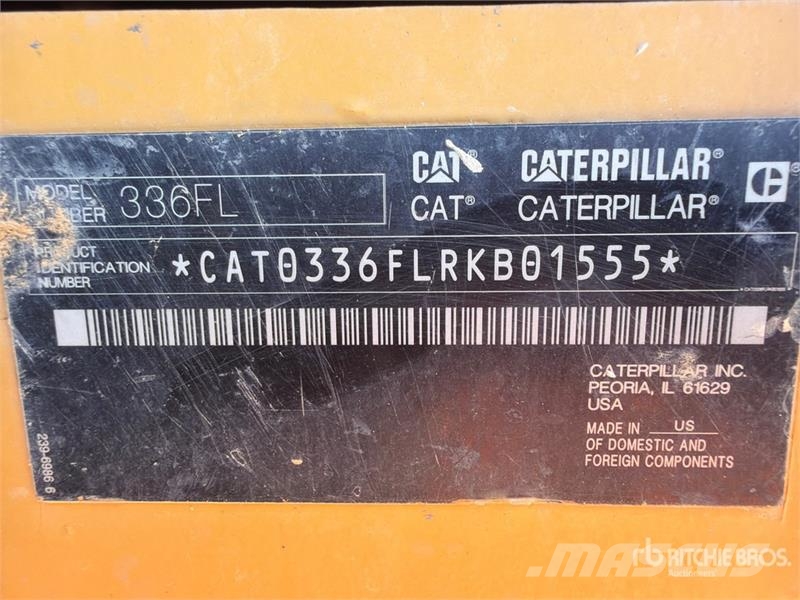 CAT 336F L Tracked Excavator Bagri goseničarji